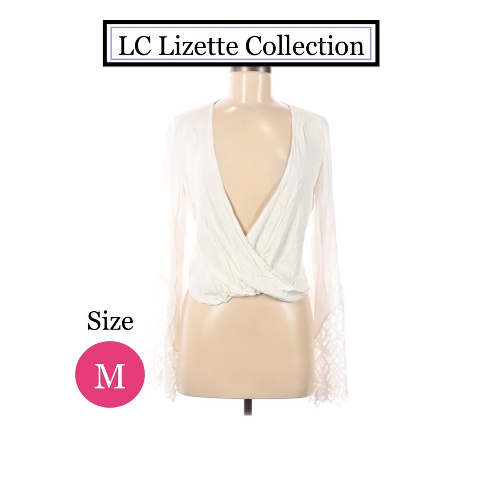 Hippie Wrap Lace Sleeve Top